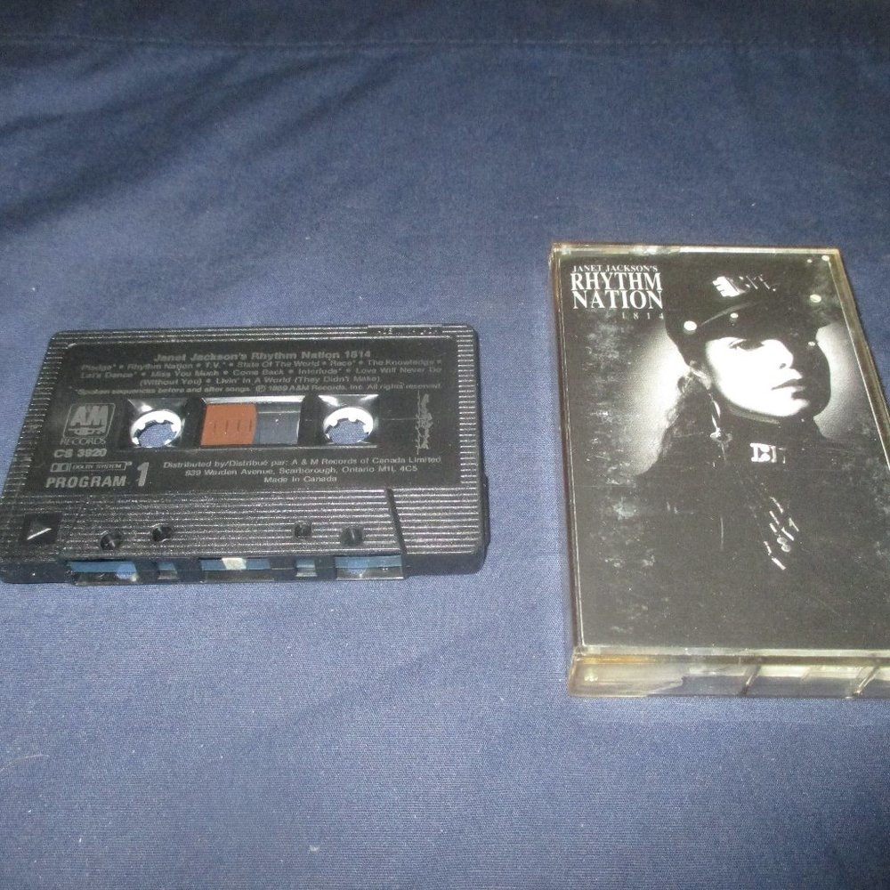 Janet Jackson - Rhythm Nation 1814 on cassette (A & M Records Canada , 1989)